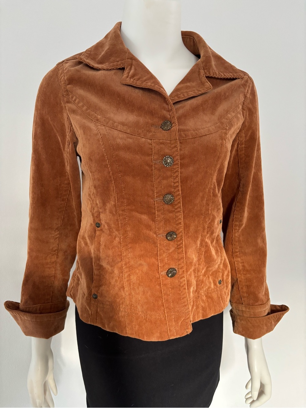 Ami Women's Corduroy Jacket - Burnt Orange